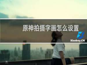 原神拍摄字画怎么设置