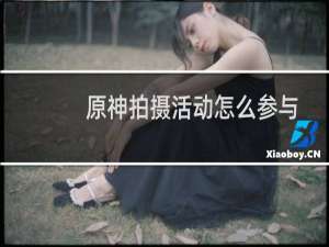 原神拍摄活动怎么参与