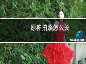 原神拍照怎么关