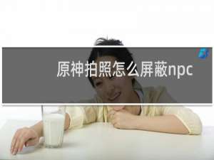 原神拍照怎么屏蔽npc