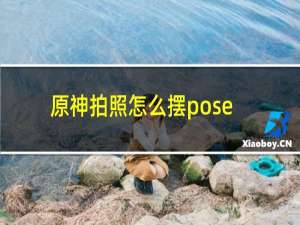 原神拍照怎么摆pose