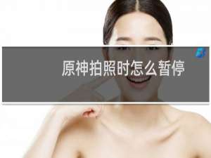 原神拍照时怎么暂停