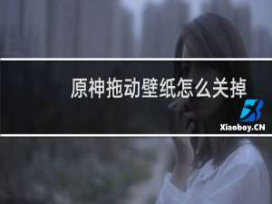 原神拖动壁纸怎么关掉
