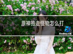 原神拖走怪物怎么打