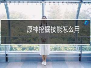 原神挖掘技能怎么用