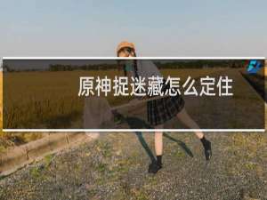 原神捉迷藏怎么定住