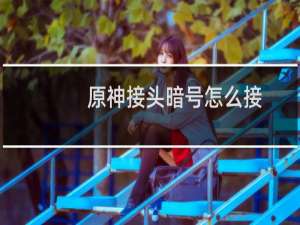 原神接头暗号怎么接
