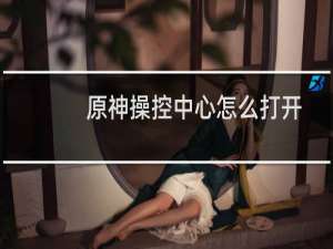 原神操控中心怎么打开