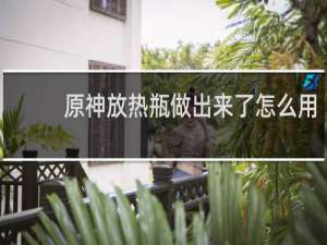 原神放热瓶做出来了怎么用
