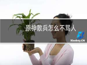 原神散兵怎么不骂人