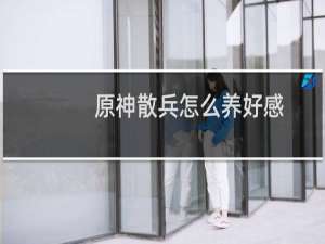 原神散兵怎么养好感