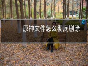 原神文件怎么彻底删除