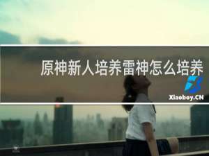 原神新人培养雷神怎么培养