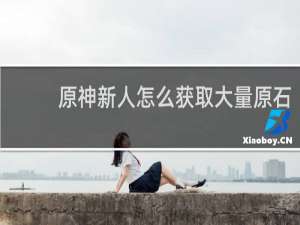 原神新人怎么获取大量原石