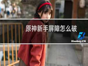 原神新手屏障怎么破