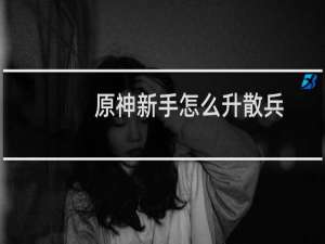 原神新手怎么升散兵
