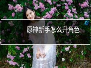 原神新手怎么升角色