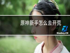 原神新手怎么去开荒