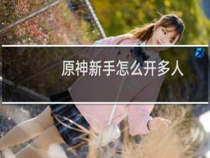 原神新手怎么开多人