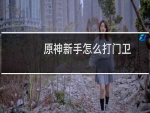 原神新手怎么打门卫