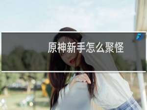 原神新手怎么聚怪