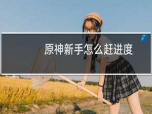 原神新手怎么赶进度