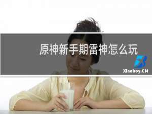 原神新手期雷神怎么玩