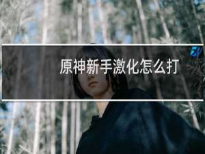 原神新手激化怎么打