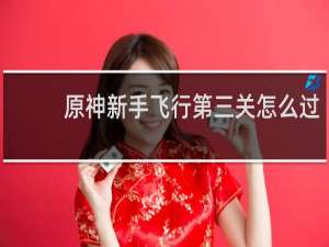 原神新手飞行第三关怎么过