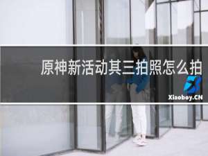 原神新活动其三拍照怎么拍