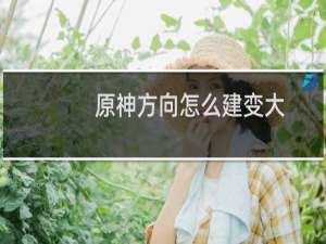 原神方向怎么建变大