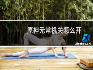 原神无常机关怎么开