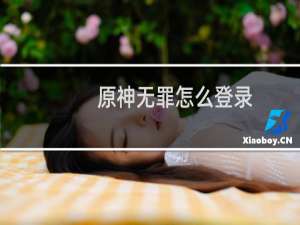 原神无罪怎么登录