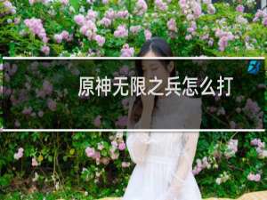 原神无限之兵怎么打