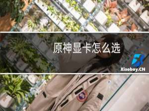 原神显卡怎么选