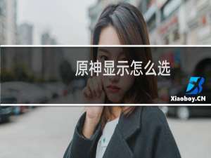 原神显示怎么选