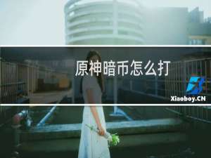 原神暗币怎么打