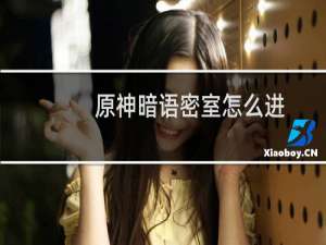 原神暗语密室怎么进