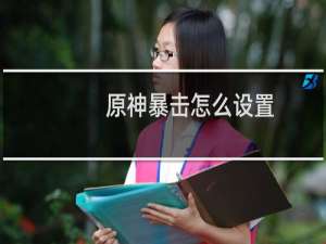 原神暴击怎么设置