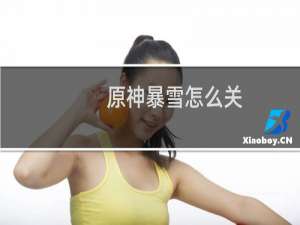 原神暴雪怎么关