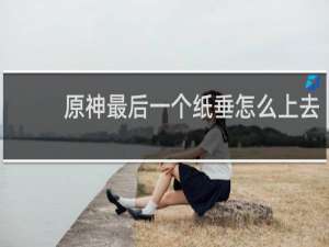 原神最后一个纸垂怎么上去