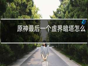 原神最后一个虚界暗塔怎么