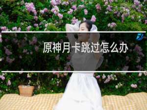 原神月卡跳过怎么办