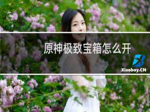 原神极致宝箱怎么开