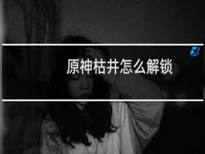 原神枯井怎么解锁