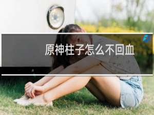 原神柱子怎么不回血