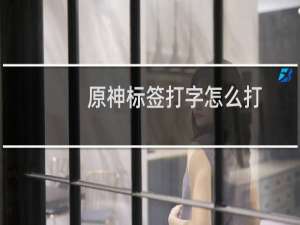 原神标签打字怎么打