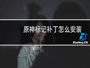 原神标记补丁怎么安装