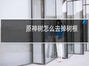 原神树怎么去掉树根