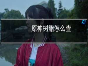 原神树脂怎么查